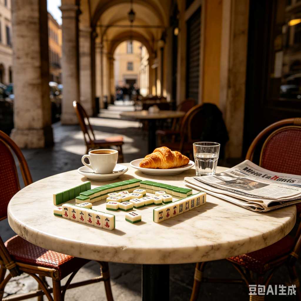 hotel room mahjong set