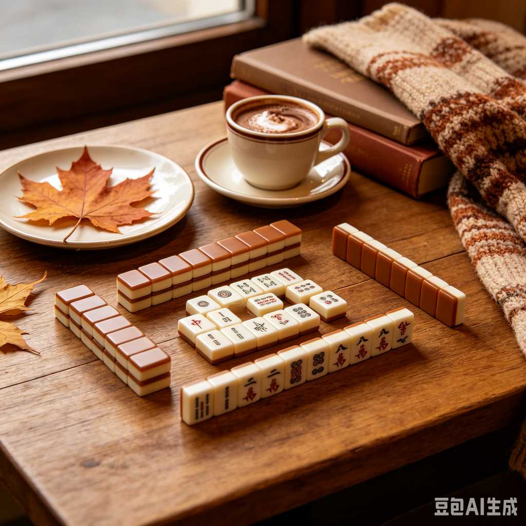 artistic mahjong tiles set